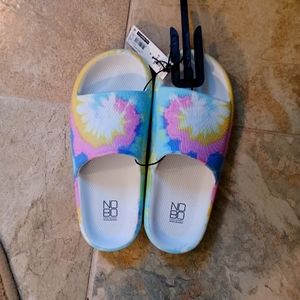 Noboundaries sandals; brand new with tag, rainbow color